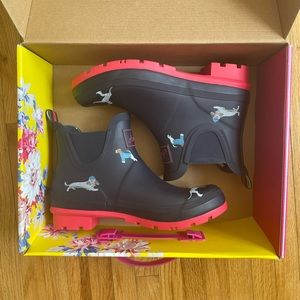Joules Wellibob Short Height Rain Boots Size 8